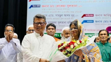 জয়পুরহাটে নবনির্বাচিত স্বাস্থ্য প্রতিমন্ত্রী মাননীয় হুইপ সহ চারজন কৃতি সন্তান কে সংবর্ধনা