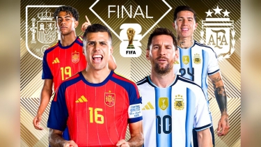 Argentina make three changes, Spain unchanged for final