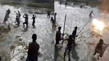 লালমনিরহাটে বিএসএফ সদস্যদের ধাওয়া করলেন বাংলাদেশি কৃষকরা